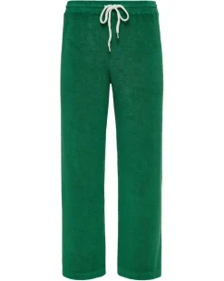 MONROW Terry Cloth Crop Pant GREENAPPLE Discount
